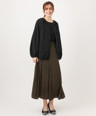 OLJED08169 eur3(エウルキューブ) 【大きいサイズ】ポコポコブルゾン ブラック