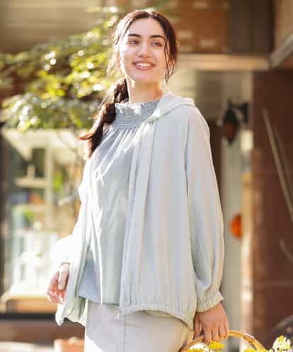 OLJEP03130 eur3 【大きいサイズ】シルキータッチブルゾン