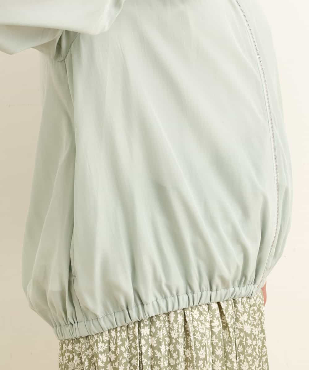 OLJEP03130 eur3(エウルキューブ) 【大きいサイズ】シルキータッチブルゾン ライトグリーン(30)