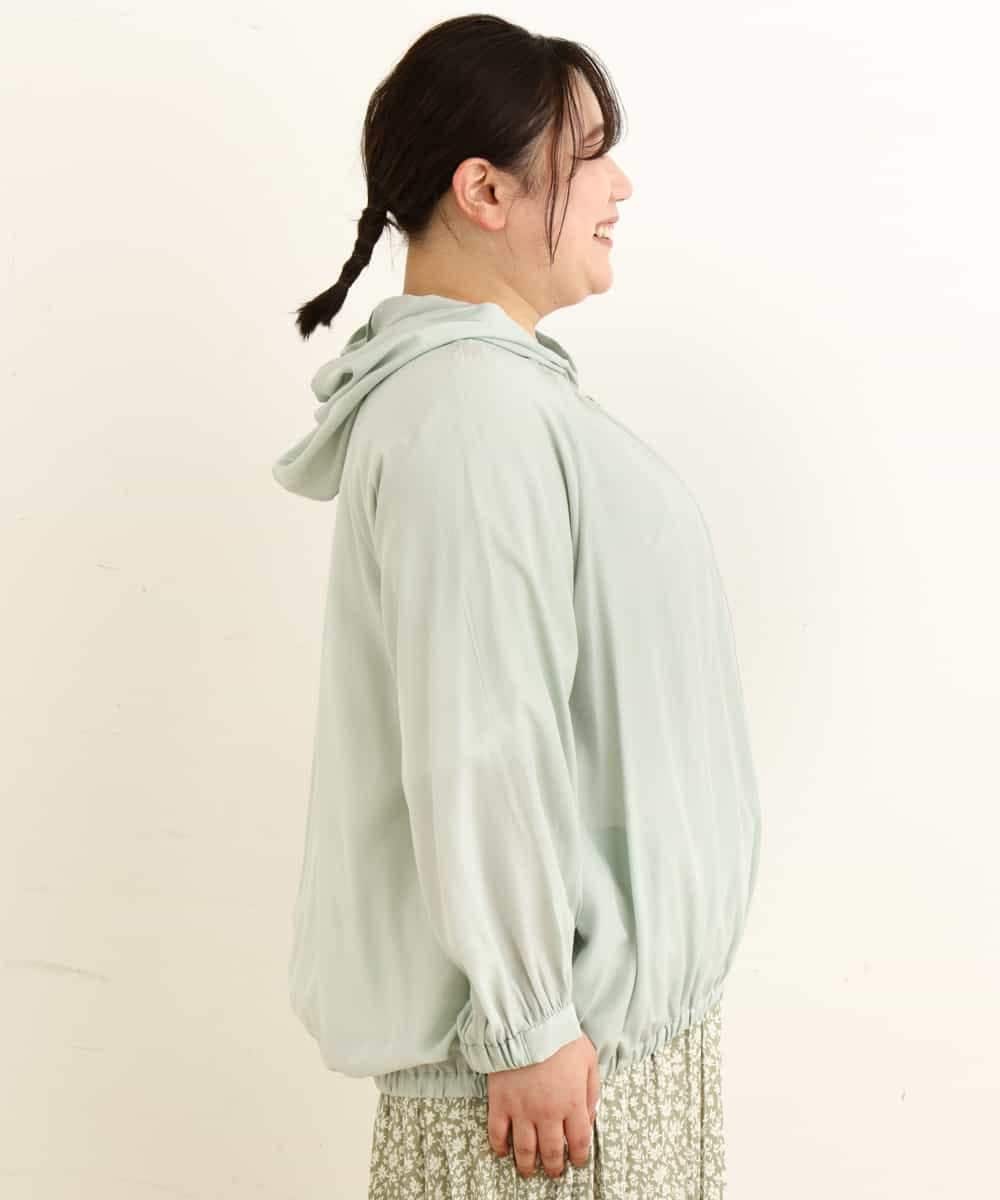 OLJEP03130 eur3(エウルキューブ) 【大きいサイズ】シルキータッチブルゾン ライトグリーン(30)