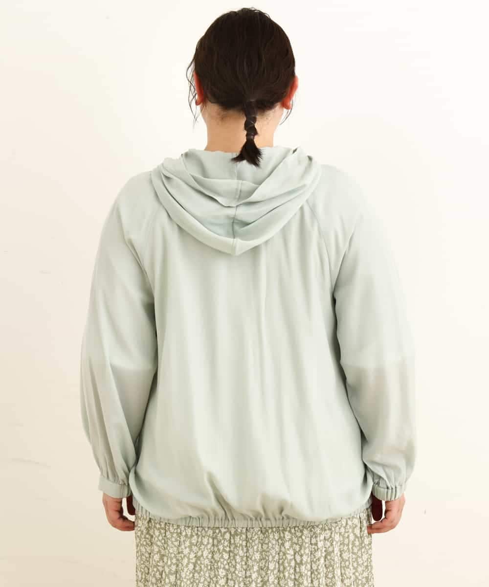 OLJEP03130 eur3(エウルキューブ) 【大きいサイズ】シルキータッチブルゾン ライトグリーン(30)