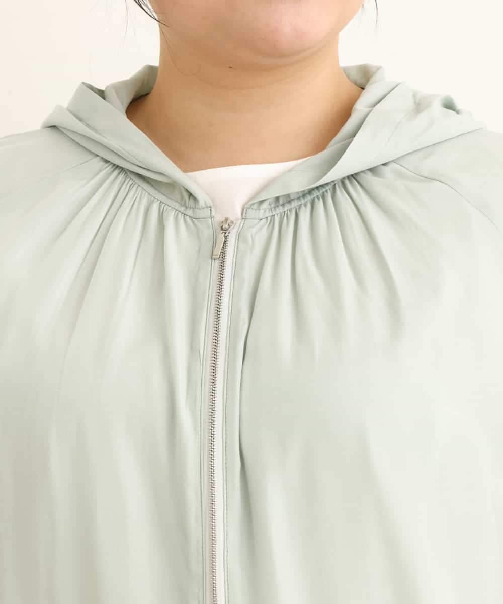 OLJEP03130 eur3(エウルキューブ) 【大きいサイズ】シルキータッチブルゾン ライトグリーン(30)