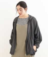 OLJEP03130 eur3(エウルキューブ) 【大きいサイズ】シルキータッチブルゾン ダークグレー(93)