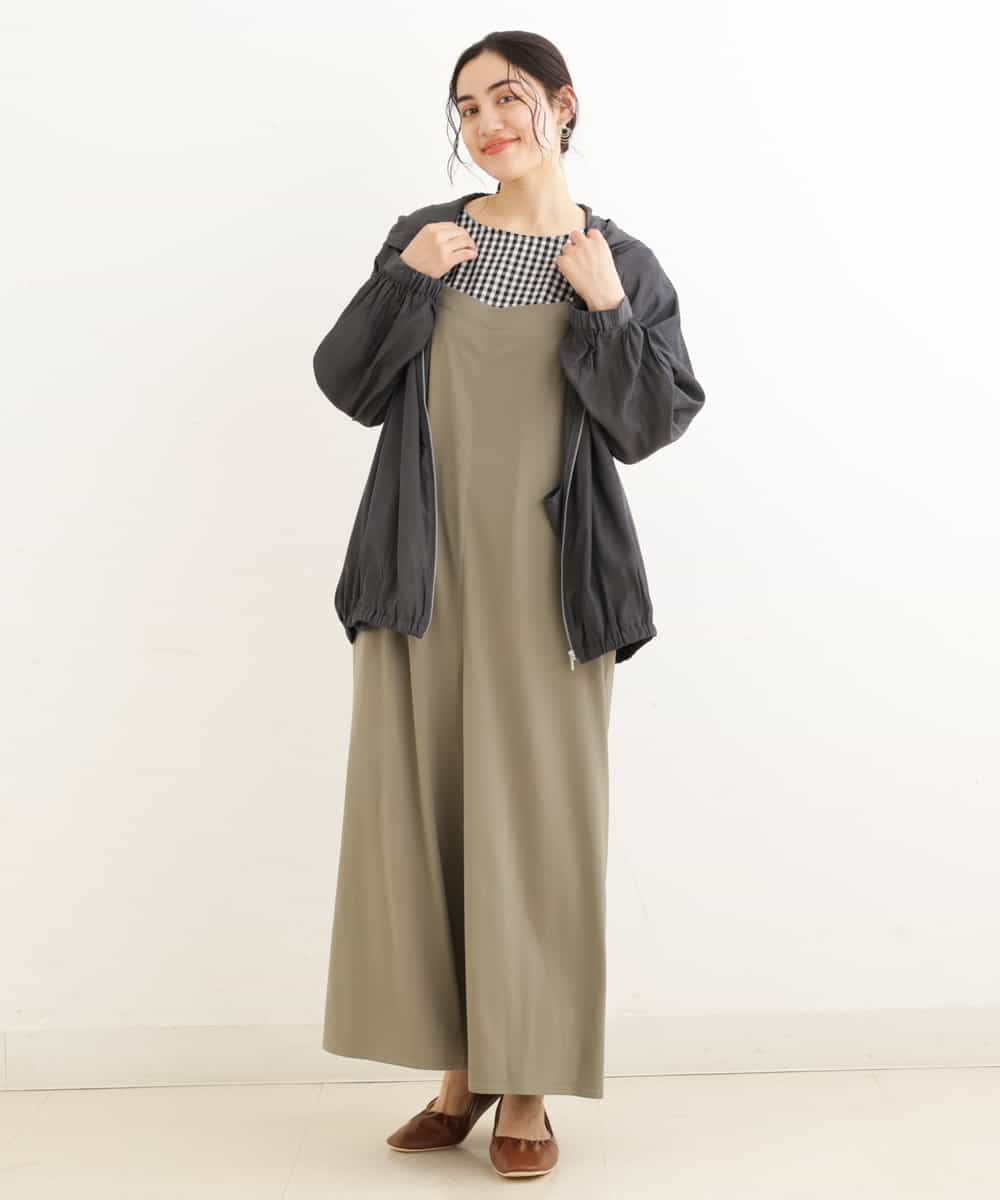 OLJEP03130 eur3(エウルキューブ) 【大きいサイズ】シルキータッチブルゾン ダークグレー(93)
