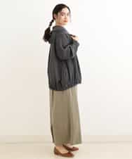 OLJEP03130 eur3(エウルキューブ) 【大きいサイズ】シルキータッチブルゾン ダークグレー(93)