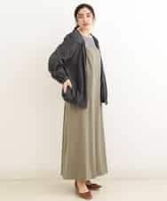 OLJEP03130 eur3(エウルキューブ) 【大きいサイズ】シルキータッチブルゾン ダークグレー(93)