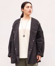 OLJES04190 eur3(エウルキューブ) 【大きいサイズ/2way】デタッチャブルジャケット ブラック(94)