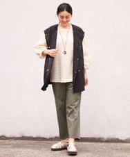 OLJES04190 eur3(エウルキューブ) 【大きいサイズ/2way】デタッチャブルジャケット ブラック(94)