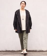 OLJES04190 eur3(エウルキューブ) 【大きいサイズ/2way】デタッチャブルジャケット ブラック(94)