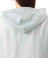 OLJFD10159 eur3(エウルキューブ) 【大きいサイズ】フーディ―ギャザーブルゾン ライトグレー