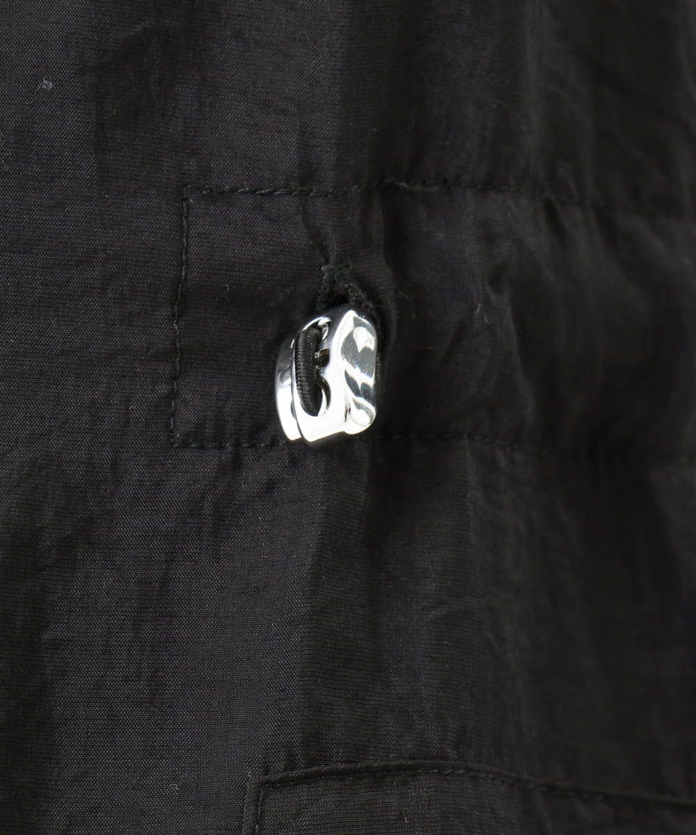 OLJFD11099 eur3(エウルキューブ) 【WEB先行販売】【大きいサイズ】フーディ―ジレ ブラック