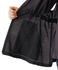 OLJFD11099 eur3(エウルキューブ) 【WEB先行販売】【大きいサイズ】フーディ―ジレ ブラック