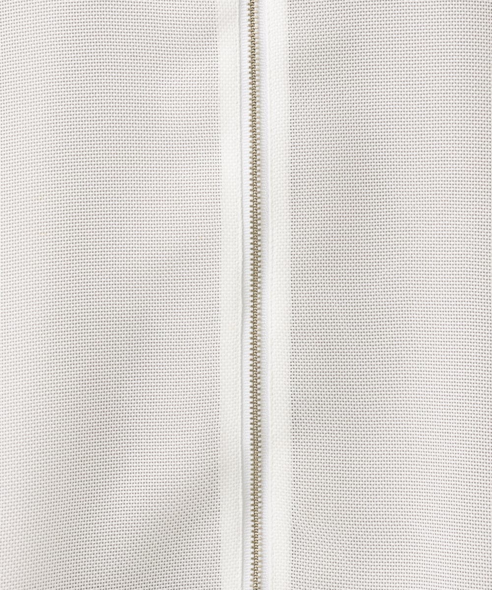 OLJGA06119 eur3(エウルキューブ) 【WEB先行販売】【大きいサイズ】コクーンスリーブメッシュジャケット ホワイト(90)