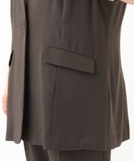 OLJGA09149 eur3(エウルキューブ) 【大きいサイズ/接触冷感】カノコVネックジレ ダークグレー(93)