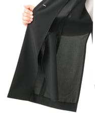 OLJGD04149 eur3(エウルキューブ) 【大きいサイズ/機能素材】洗えるカノコVネックジレ ブラック