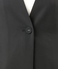 OLJGD04149 eur3(エウルキューブ) 【大きいサイズ/機能素材】洗えるカノコVネックジレ ブラック