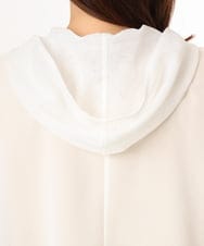 OLJGD12119 eur3(エウルキューブ) 【大きいサイズ】メッシュフーディ―ジャケット ホワイト