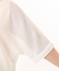 OLJGD12119 eur3(エウルキューブ) 【大きいサイズ】メッシュフーディ―ジャケット ホワイト