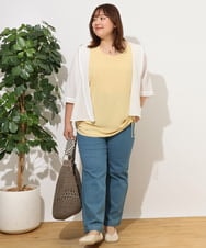 OLJGD12119 eur3(エウルキューブ) 【大きいサイズ】メッシュフーディ―ジャケット ホワイト