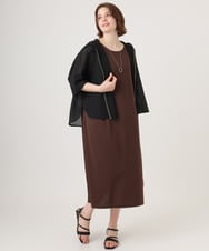 OLJGD12119 eur3(エウルキューブ) 【大きいサイズ】メッシュフーディ―ジャケット ブラック