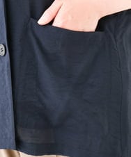 OLJHV09139 eur3(エウルキューブ) 【大きいサイズ】半袖ジャケット ネイビー(57)