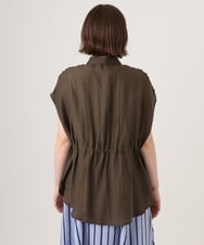 OLJID14109 eur3(エウルキューブ) 【WEB先行販売】【大きいサイズ】サファリ風ジャケット ダークブラウン