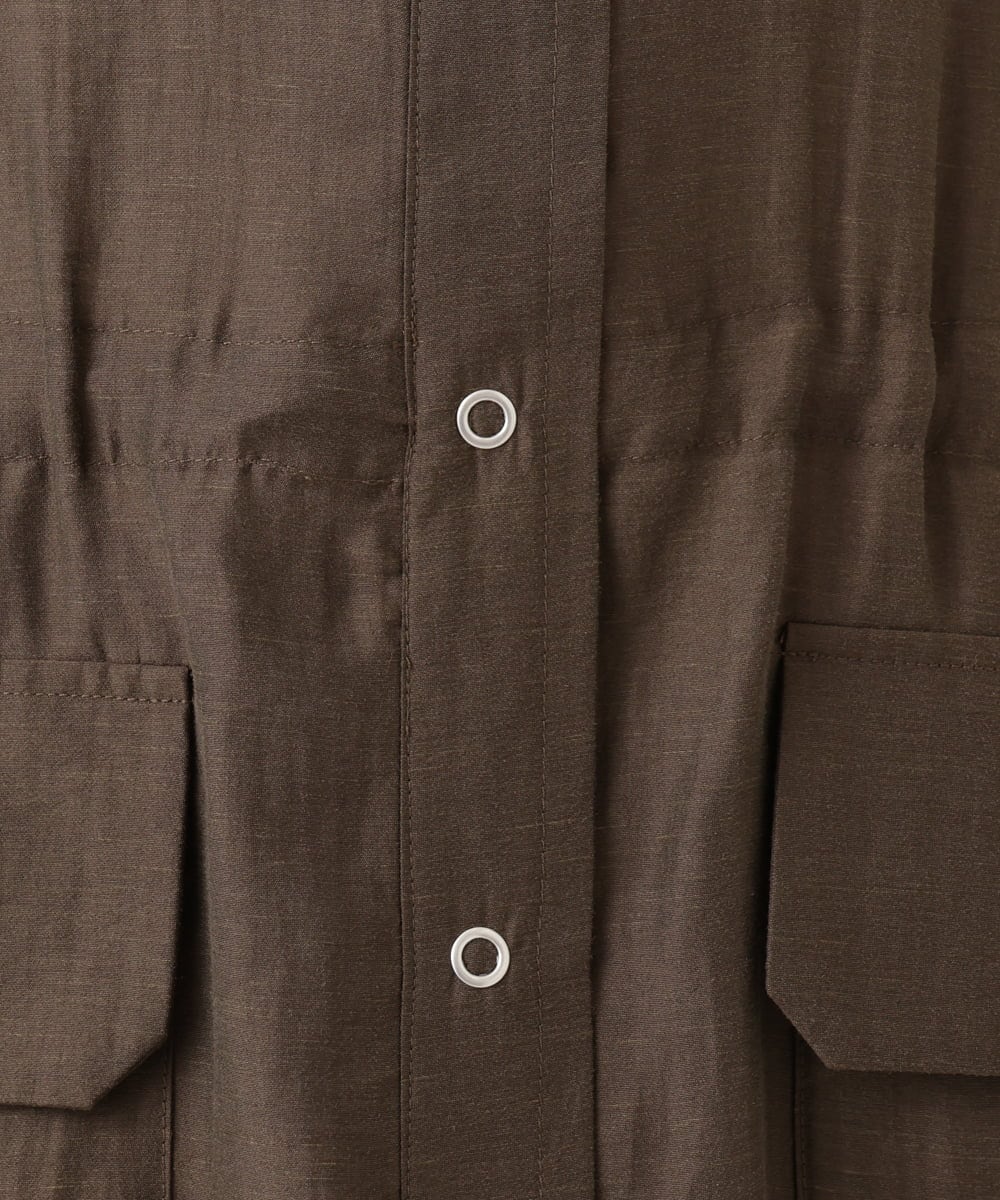 OLJID14109 eur3(エウルキューブ) 【WEB先行販売】【大きいサイズ】サファリ風ジャケット ダークブラウン