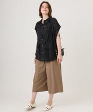 OLJID14109 eur3(エウルキューブ) 【WEB先行販売】【大きいサイズ】サファリ風ジャケット ブラック