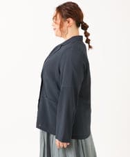 OLJIV10169 eur3(エウルキューブ) 【大きいサイズ】チェックシアージャケット ネイビー(57)