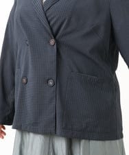 OLJIV10169 eur3(エウルキューブ) 【大きいサイズ】チェックシアージャケット ネイビー(57)