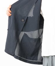 OLJIV10169 eur3(エウルキューブ) 【大きいサイズ】チェックシアージャケット ネイビー(57)