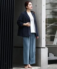 OLJIV10169 eur3(エウルキューブ) 【大きいサイズ】チェックシアージャケット ネイビー(57)