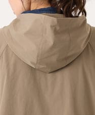 OLJKA01189 eur3(エウルキューブ) 【WEB先行販売】【大きいサイズ】バイカラーフーディーブルゾン ベージュ(82)