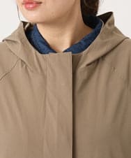OLJKA01189 eur3(エウルキューブ) 【WEB先行販売】【大きいサイズ】バイカラーフーディーブルゾン ベージュ(82)