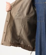 OLJKA01189 eur3(エウルキューブ) 【WEB先行販売】【大きいサイズ】バイカラーフーディーブルゾン ベージュ(82)