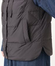 OLJKA02239 eur3(エウルキューブ) 【WEB先行販売】【大きいサイズ】フーディー風ダウンベスト ダークグレー(93)