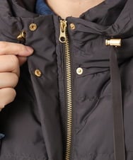 OLJKA02239 eur3(エウルキューブ) 【WEB先行販売】【大きいサイズ】フーディー風ダウンベスト ダークグレー(93)