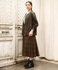 OLJKA04179 eur3(エウルキューブ) 【大きいサイズ】フェイクレザーノーカラージャケット ダークブラウン(87)