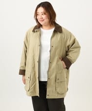 OLJKA05199 eur3(エウルキューブ) 【大きいサイズ】ステンカラーワークジャケット ベージュ(82)
