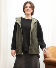 OLJKD01139 eur3(エウルキューブ) 【WEB先行販売】【大きいサイズ】リバーシブルベスト カーキ