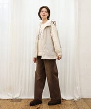 OLJKD01139 eur3(エウルキューブ) 【WEB先行販売】【大きいサイズ】リバーシブルベスト アイボリー