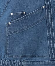 OLJKD06189 eur3(エウルキューブ) 【WEB先行販売】【大きいサイズ】デニムブルゾン ブルー