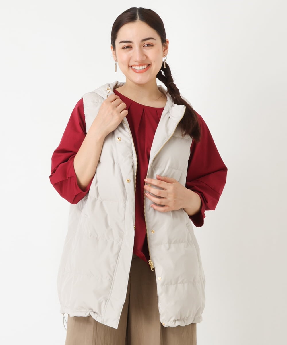 大きいサイズ ロングダウンベスト ダウンジャケット コート Eur3 エウルキューブ イトキンオンラインストア 大きいサイズ ロングダウンベスト ダウンジャケット コート Eur3 エウルキューブ イトキンオンラインストア