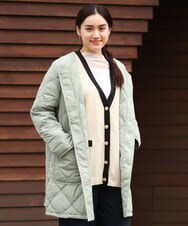 OLJKP03160 eur3(エウルキューブ) 【大きいサイズ】ライトダウンロングコート ライトグリーン(30)
