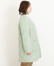 OLJKP03160 eur3(エウルキューブ) 【大きいサイズ】ライトダウンロングコート ライトグリーン(30)