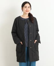 OLJKP03160 eur3(エウルキューブ) 【大きいサイズ】ライトダウンロングコート ブラック(94)