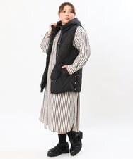 OLJKS01209 eur3(エウルキューブ) 【大きいサイズ】マットタフタダウンベスト ブラック(94)