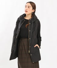 OLJKS01209 eur3(エウルキューブ) 【大きいサイズ】マットタフタダウンベスト ブラック(94)