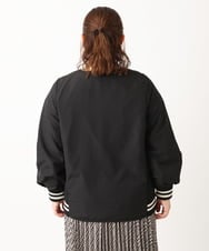 OLJKS06179 eur3(エウルキューブ) 【大きいサイズ】キルティングスタジャン ブラック(94)