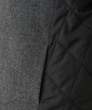 OLJLA07199 eur3(エウルキューブ) 【大きいサイズ】キルティングコンビブルゾン ダークグレー(93)